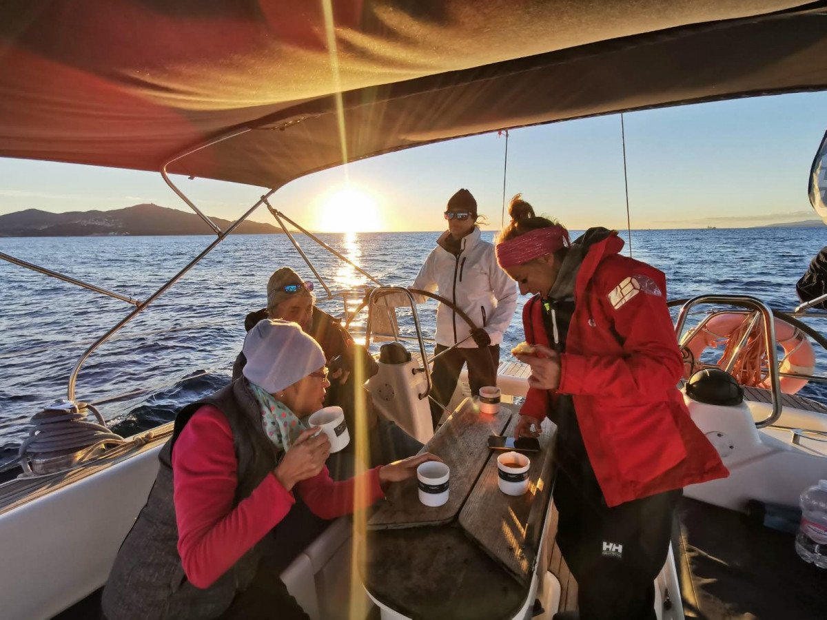 Navigationskurs durch die Straße von Gibraltar