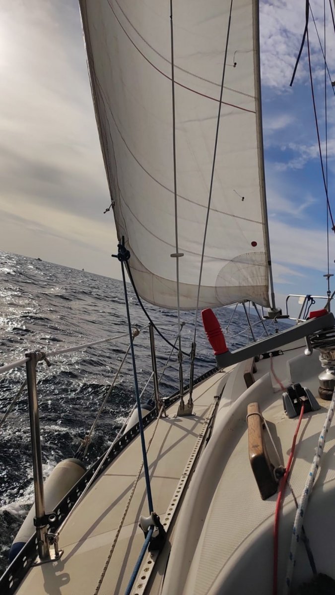 Sailing practice in Alicante