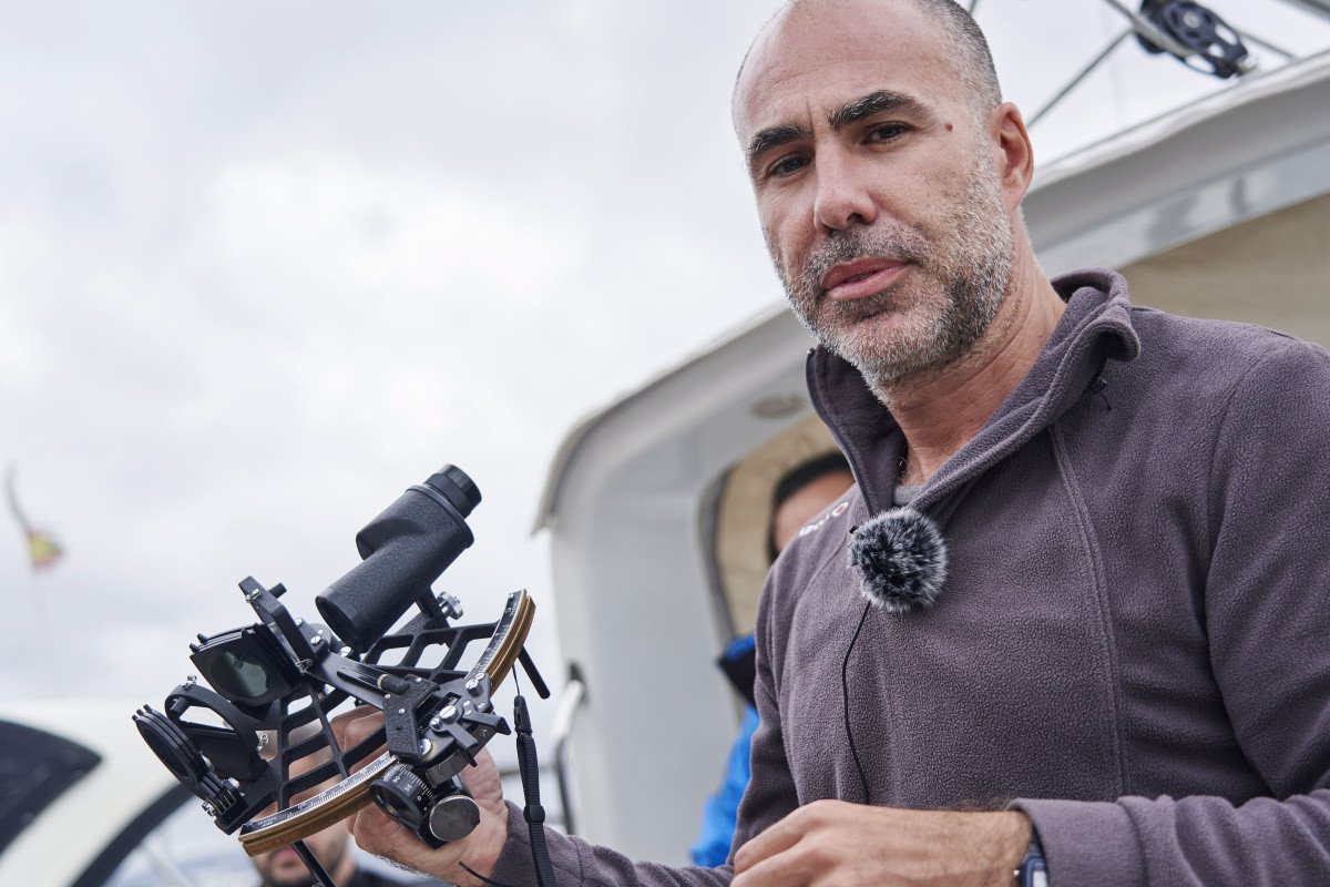 A sailboat drifting on the sea