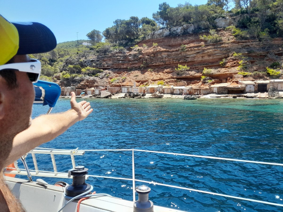 Barche ancorate a Ibiza