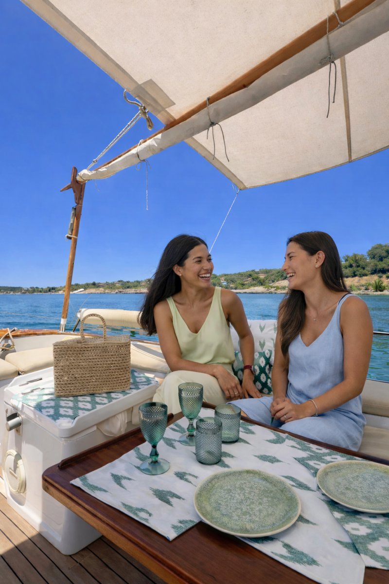 Viaje en llaüt eléctrico desde Puerto Portals