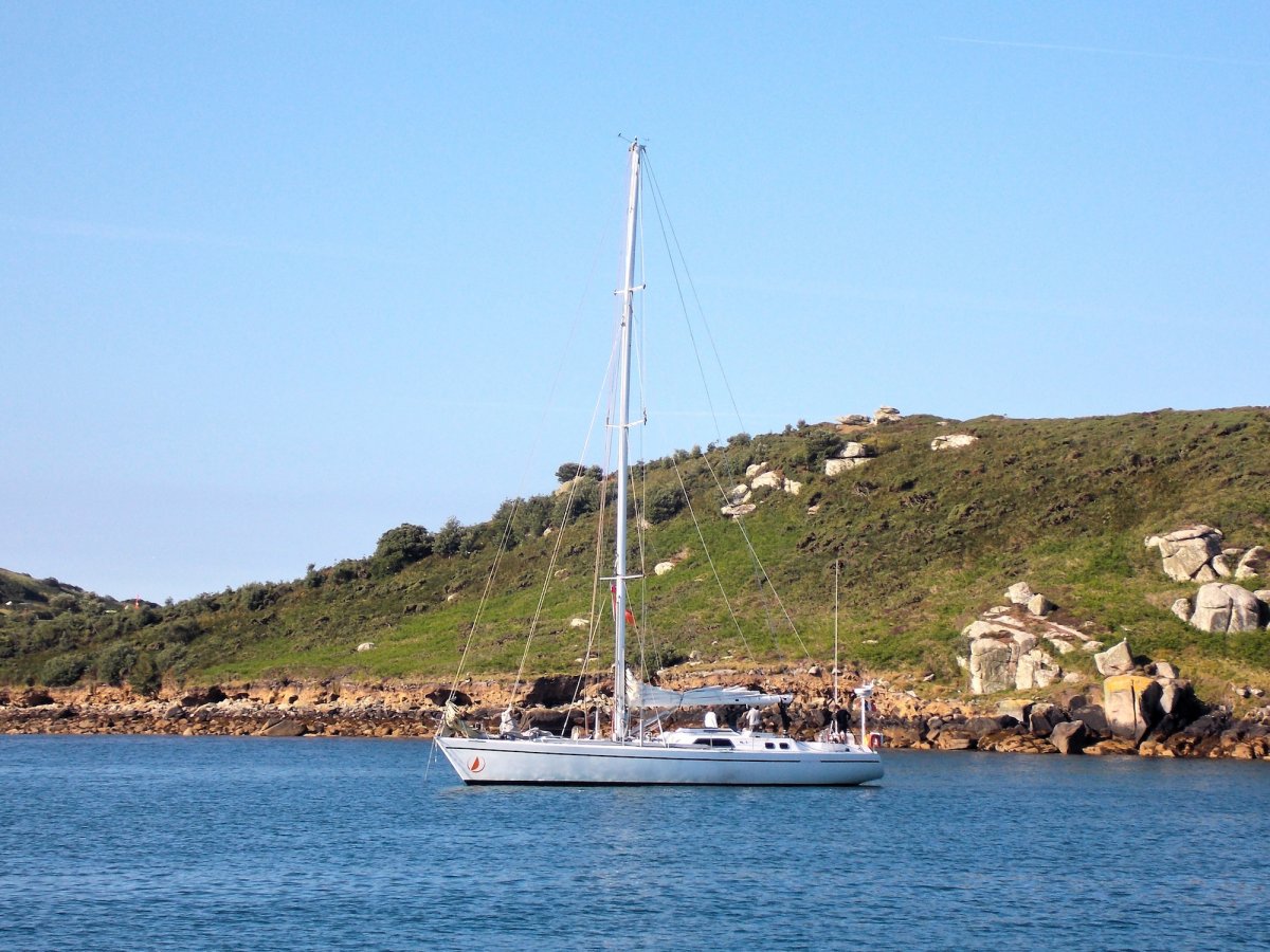 A scenic view of the French coast