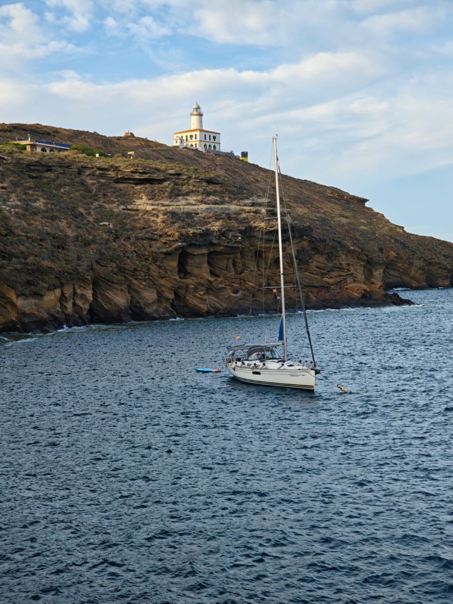 Sailboats leaving for Columbretes Islands