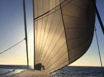 High-seas catamaran sailing: Sicily to Crete stage