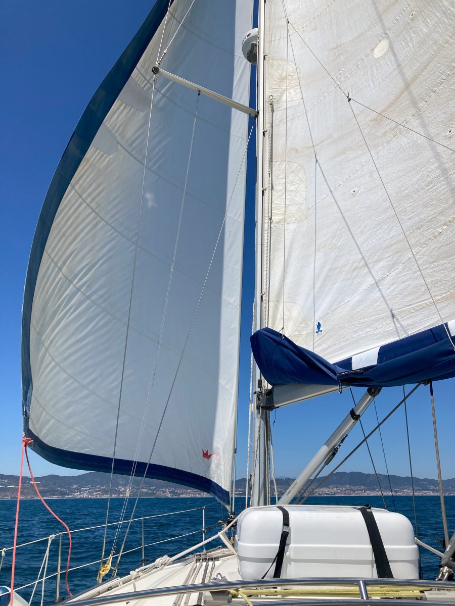 Enjoy the beauty of the Mediterranean Sea while sailing